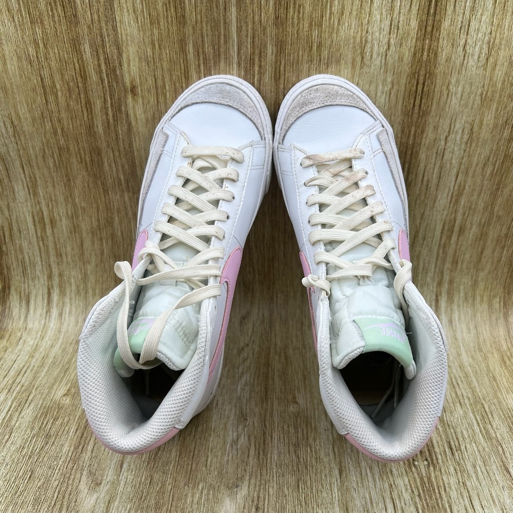 Nike Blazer Mid 77 Women's Size 7.5 White Pink High Top Sneakers DA4086-106 - Picture 6 of 10
